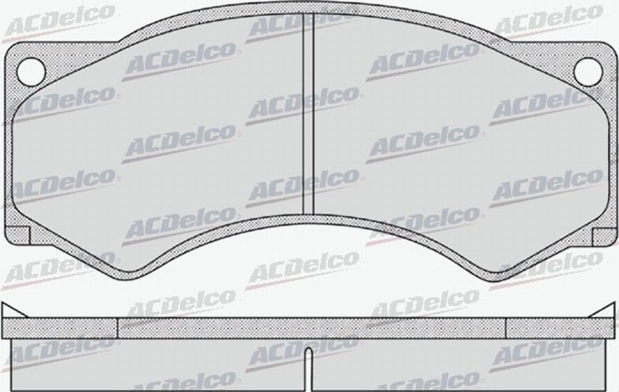 ACDelco AC0581142D - Kit de plaquettes de frein, frein à disque cwaw.fr