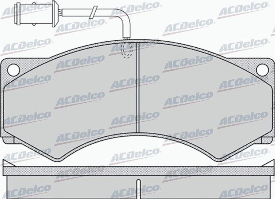 ACDelco AC0581155D - Kit de plaquettes de frein, frein à disque cwaw.fr