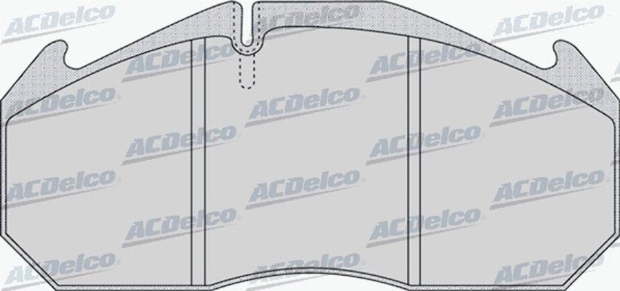 ACDelco AC0581152D - Kit de plaquettes de frein, frein à disque cwaw.fr