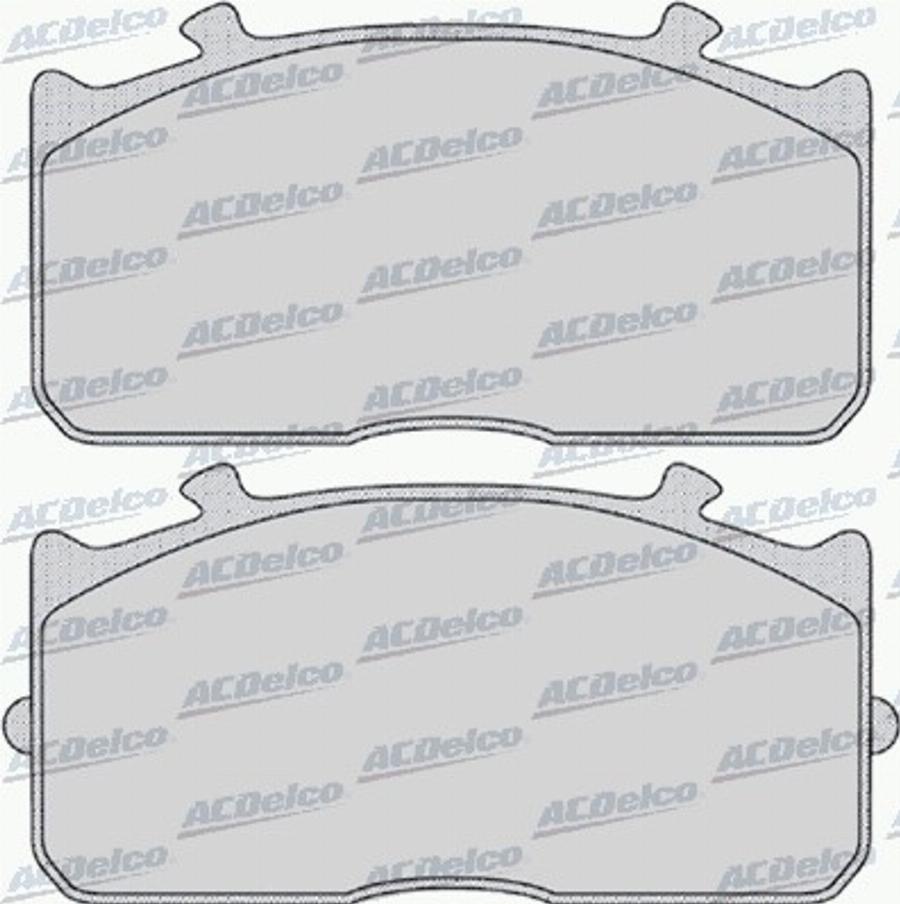 ACDelco AC0581169D - Kit de plaquettes de frein, frein à disque cwaw.fr