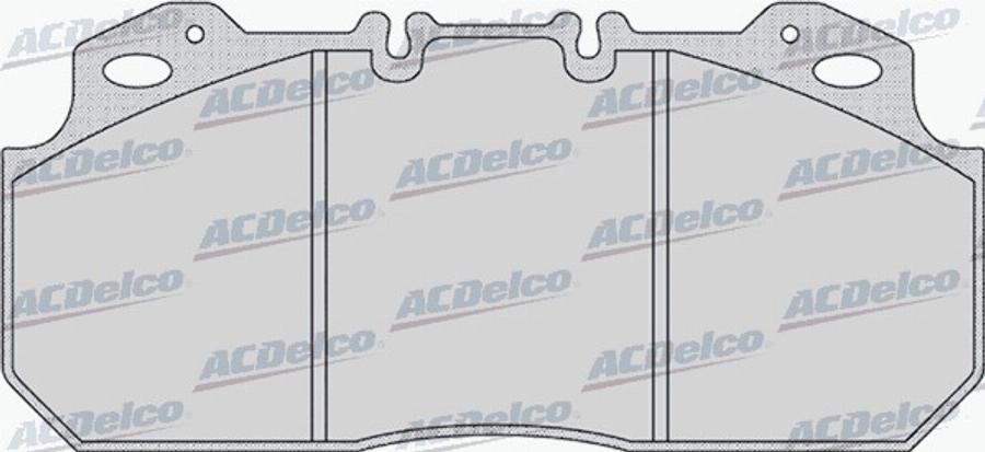 ACDelco AC0581161D - Kit de plaquettes de frein, frein à disque cwaw.fr