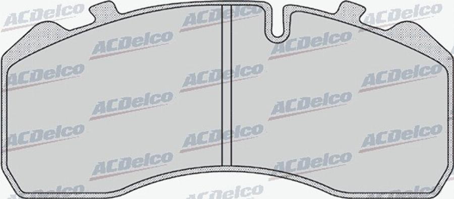 ACDelco AC0581168D - Kit de plaquettes de frein, frein à disque cwaw.fr