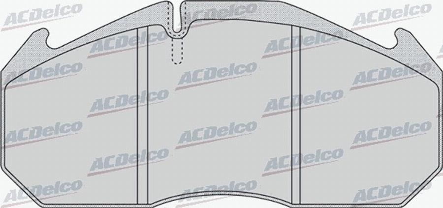 ACDelco AC0581162D - Kit de plaquettes de frein, frein à disque cwaw.fr