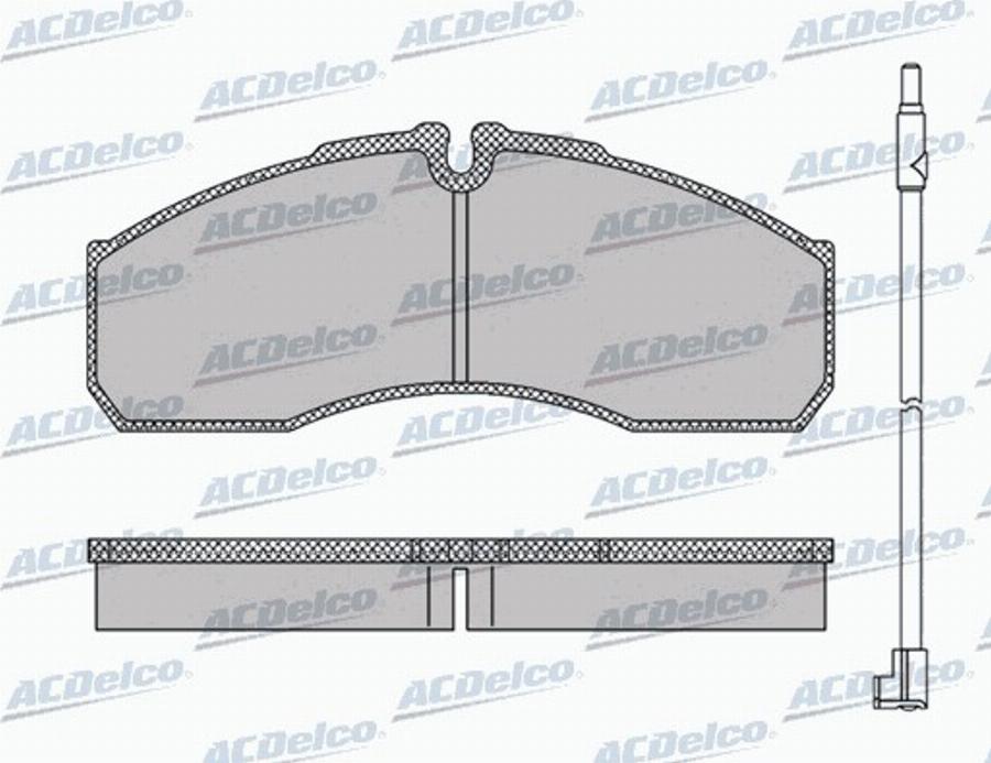 ACDelco AC0581109AD - Kit de plaquettes de frein, frein à disque cwaw.fr