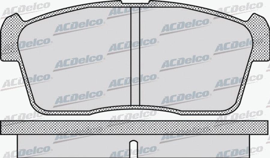 ACDelco AC0581110D - Kit de plaquettes de frein, frein à disque cwaw.fr