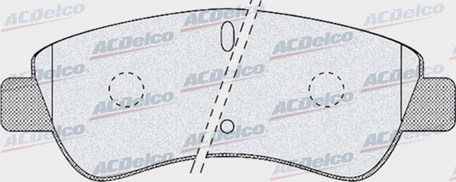 ACDelco AC0581188D - Kit de plaquettes de frein, frein à disque cwaw.fr