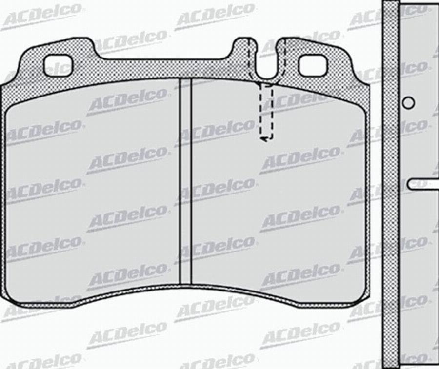 ACDelco AC0581131D - Kit de plaquettes de frein, frein à disque cwaw.fr