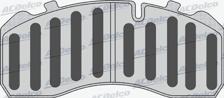 ACDelco AC0581174D - Kit de plaquettes de frein, frein à disque cwaw.fr