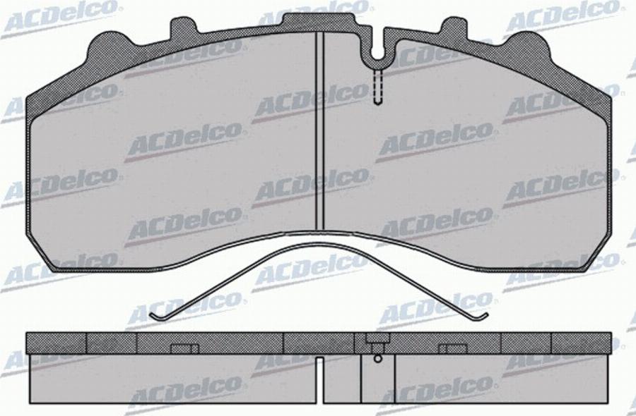 ACDelco AC0581173D - Kit de plaquettes de frein, frein à disque cwaw.fr