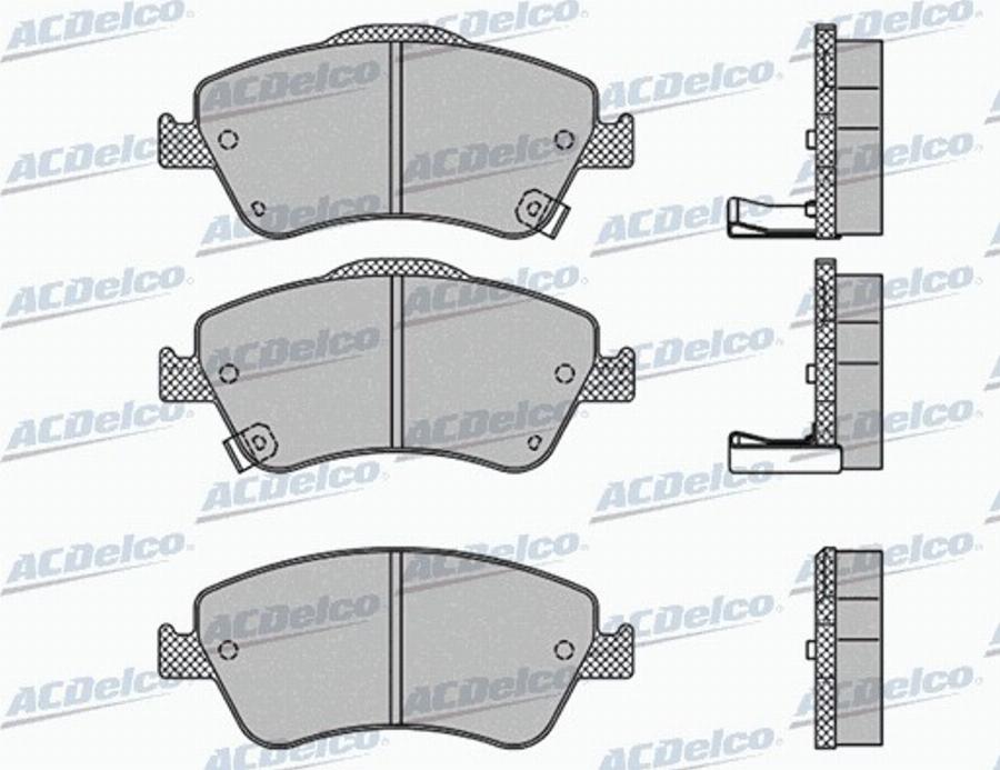 ACDelco AC0581316D - Kit de plaquettes de frein, frein à disque cwaw.fr