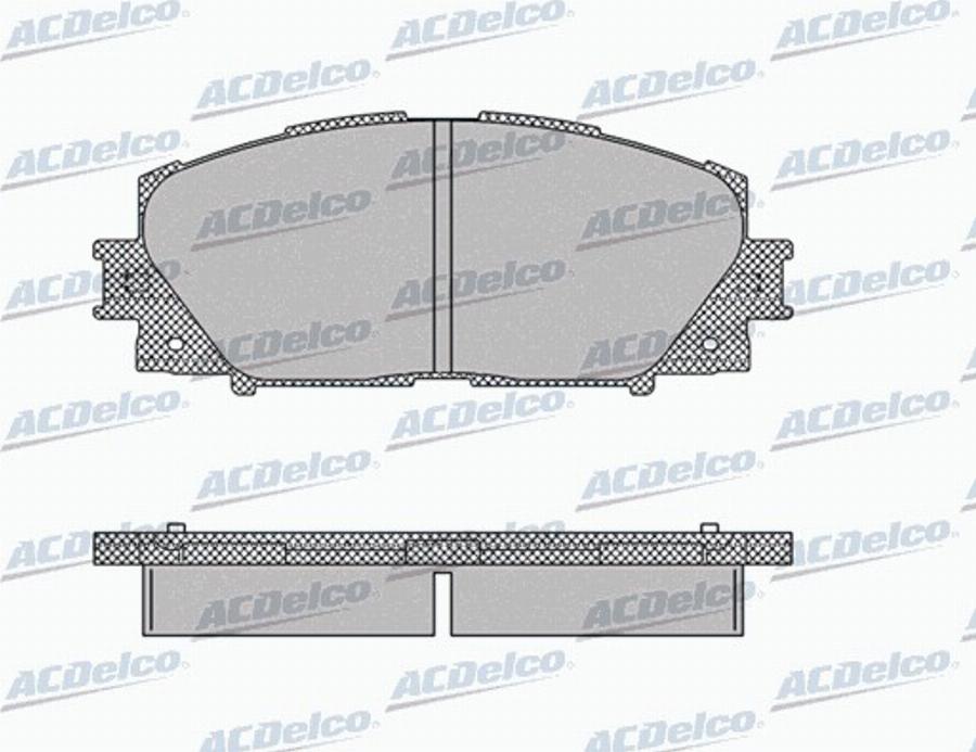 ACDelco AC0581333D - Kit de plaquettes de frein, frein à disque cwaw.fr