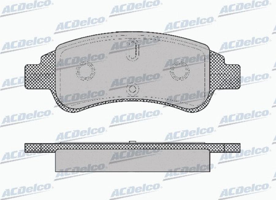 ACDelco AC0581327D - Kit de plaquettes de frein, frein à disque cwaw.fr