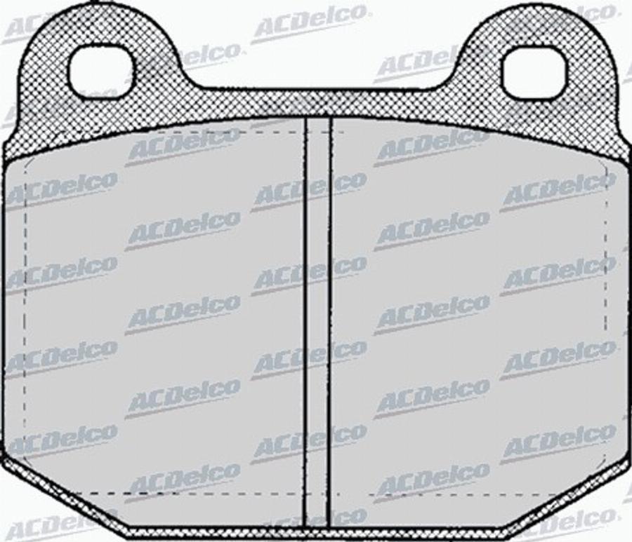 ACDelco AC058137D - Kit de plaquettes de frein, frein à disque cwaw.fr