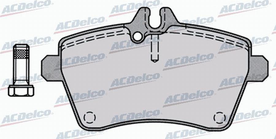 ACDelco AC0581242D - Kit de plaquettes de frein, frein à disque cwaw.fr