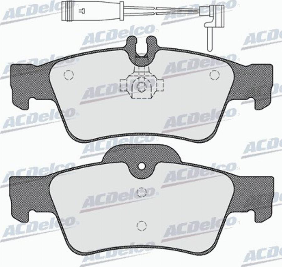 ACDelco AC0581232AD - Kit de plaquettes de frein, frein à disque cwaw.fr