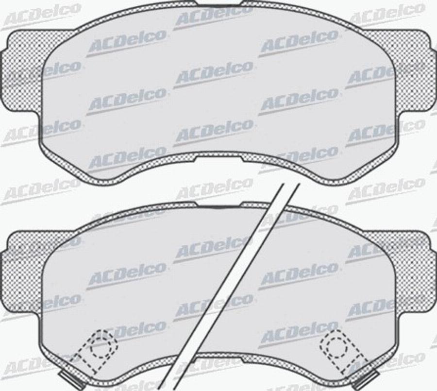 ACDelco AC058847D - Kit de plaquettes de frein, frein à disque cwaw.fr