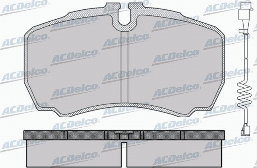 ACDelco AC058830AD - Kit de plaquettes de frein, frein à disque cwaw.fr