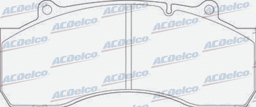 ACDelco AC058824D - Kit de plaquettes de frein, frein à disque cwaw.fr