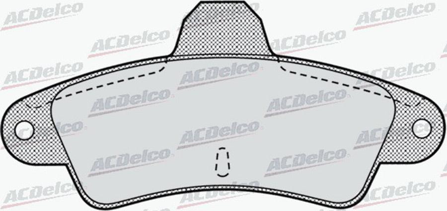 ACDelco AC058870D - Kit de plaquettes de frein, frein à disque cwaw.fr