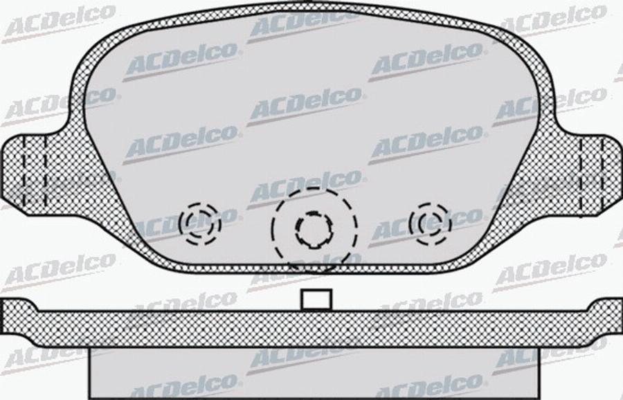 ACDelco AC058872D - Kit de plaquettes de frein, frein à disque cwaw.fr