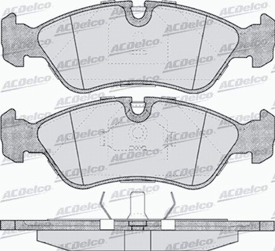 ACDelco AC058304D - Kit de plaquettes de frein, frein à disque cwaw.fr