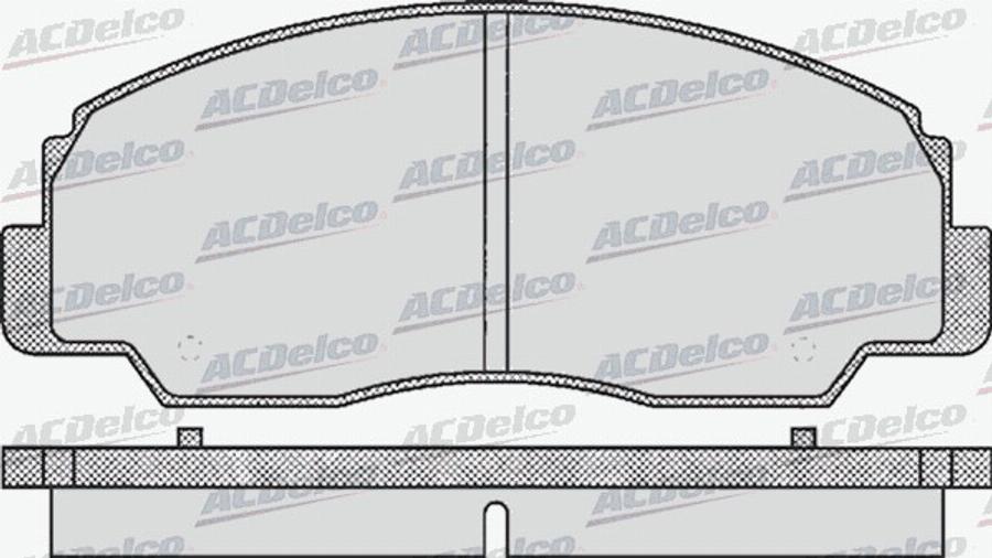 ACDelco AC058381D - Kit de plaquettes de frein, frein à disque cwaw.fr