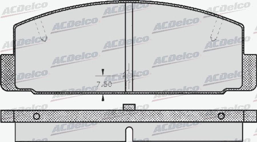 ACDelco AC058336D - Kit de plaquettes de frein, frein à disque cwaw.fr