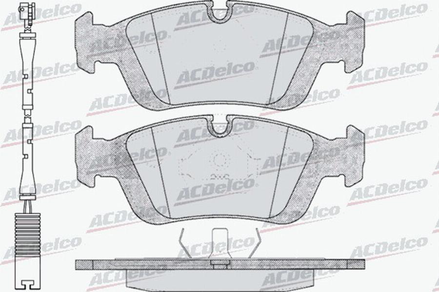 ACDelco AC058331AD - Kit de plaquettes de frein, frein à disque cwaw.fr