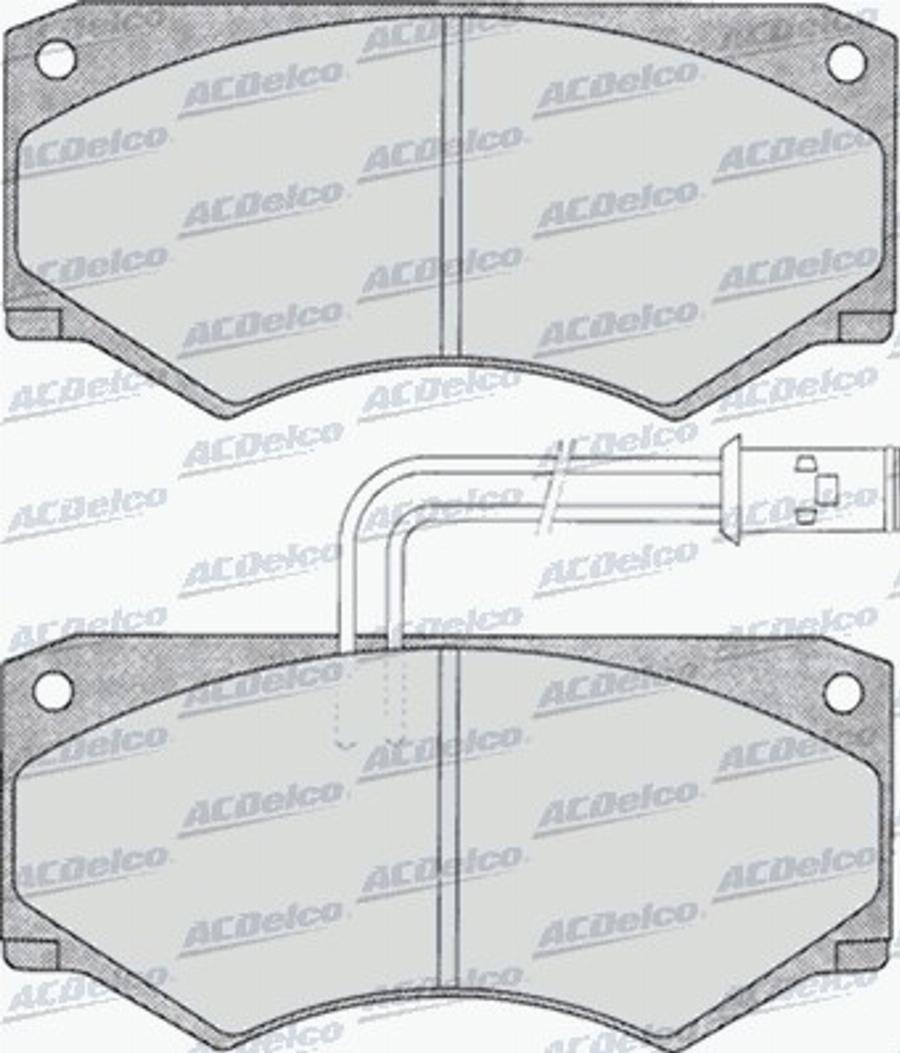 ACDelco AC058292D - Kit de plaquettes de frein, frein à disque cwaw.fr