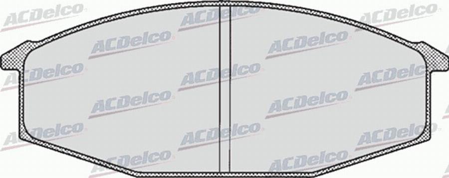 ACDelco AC058249D - Kit de plaquettes de frein, frein à disque cwaw.fr