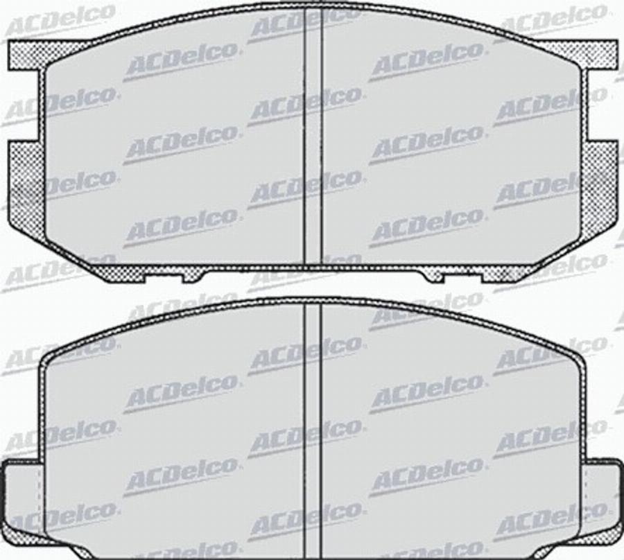 ACDelco AC058248D - Kit de plaquettes de frein, frein à disque cwaw.fr