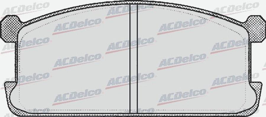 ACDelco AC058254D - Kit de plaquettes de frein, frein à disque cwaw.fr