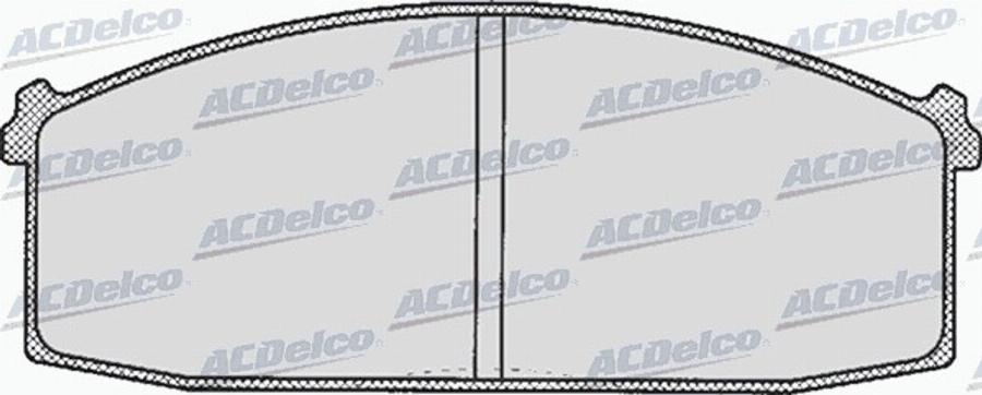 ACDelco AC058252D - Kit de plaquettes de frein, frein à disque cwaw.fr