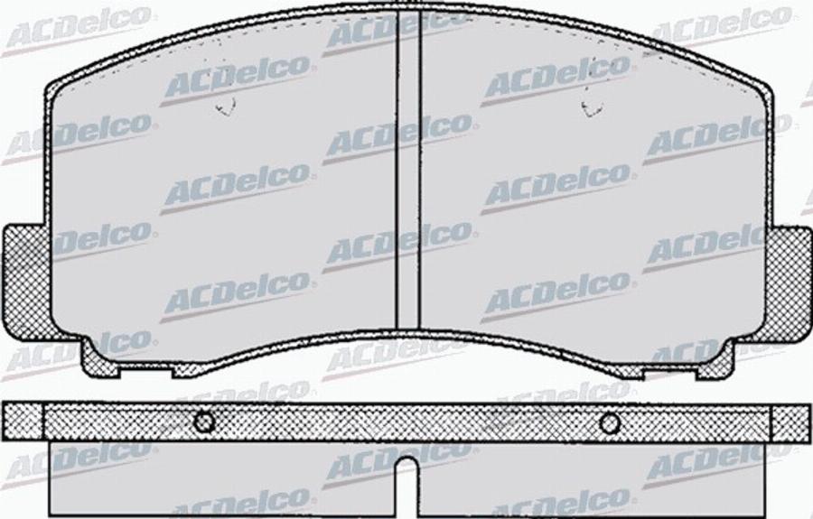 ACDelco AC058263D - Kit de plaquettes de frein, frein à disque cwaw.fr