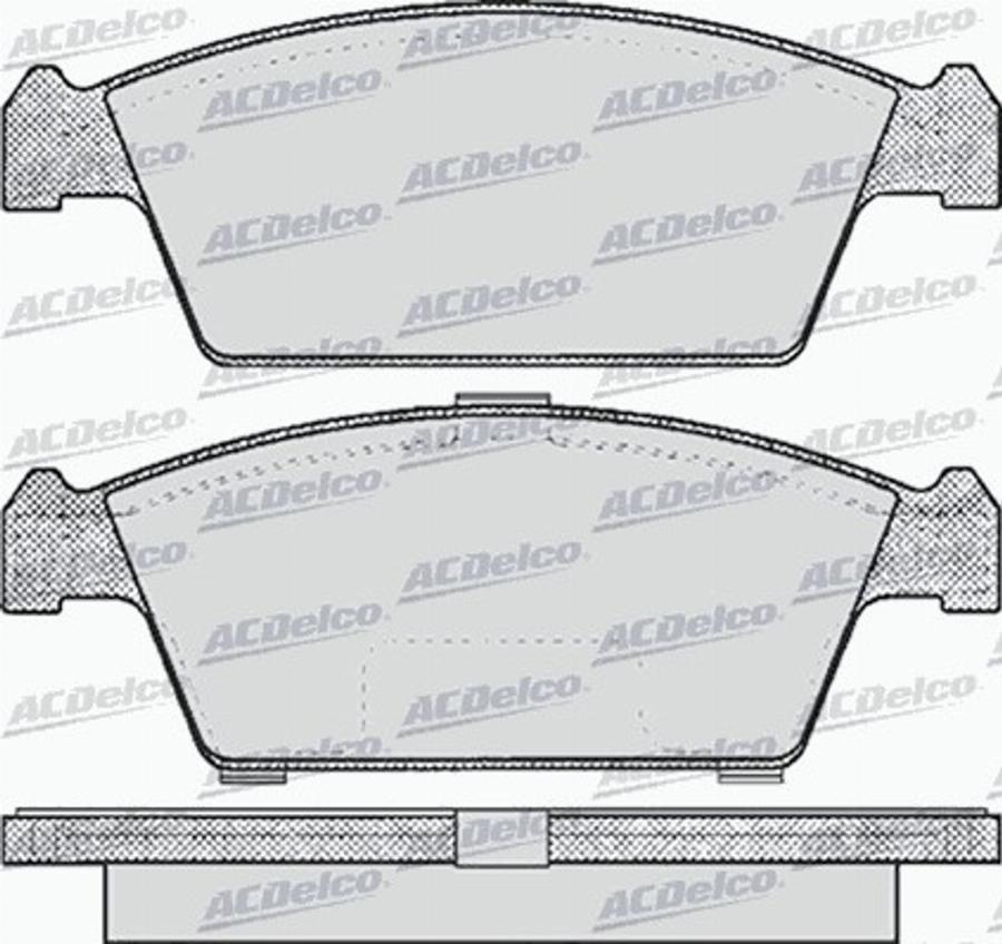 ACDelco AC058213D - Kit de plaquettes de frein, frein à disque cwaw.fr