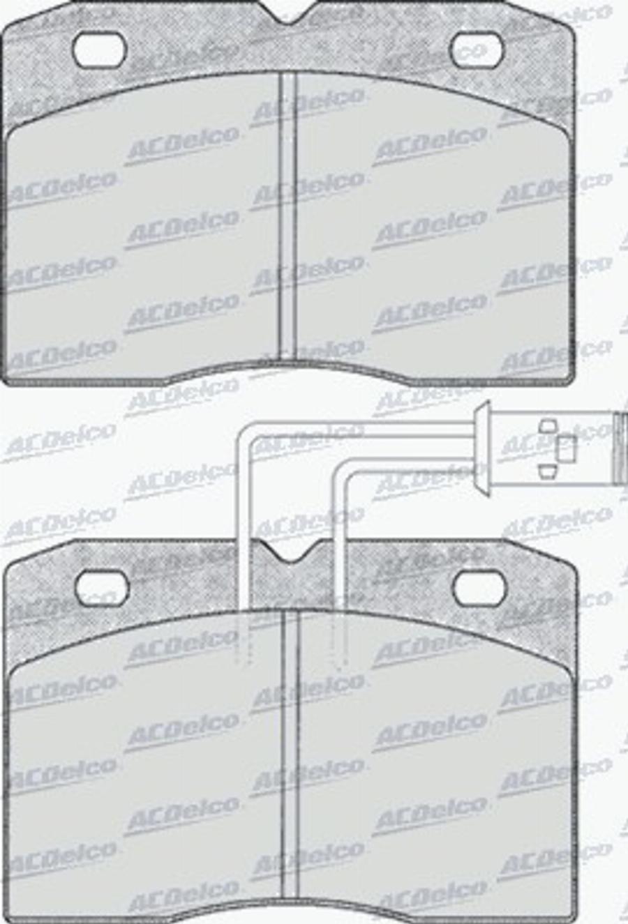 ACDelco AC058281D - Kit de plaquettes de frein, frein à disque cwaw.fr