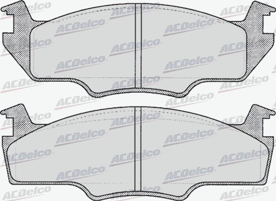 ACDelco AC058226D - Kit de plaquettes de frein, frein à disque cwaw.fr