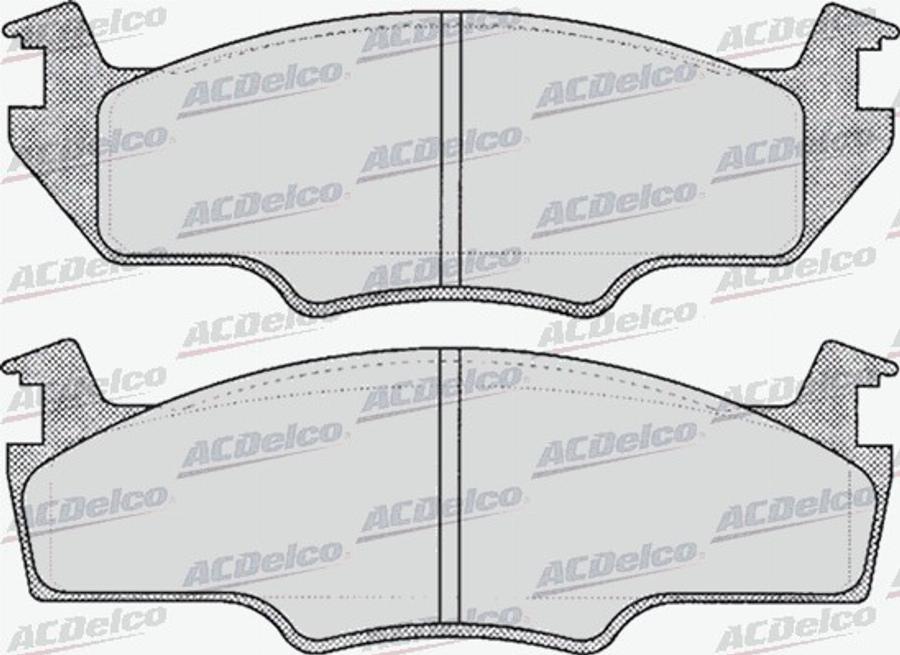 ACDelco AC058227D - Kit de plaquettes de frein, frein à disque cwaw.fr