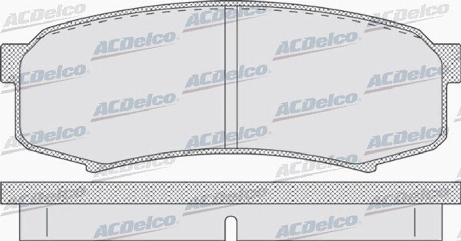 ACDelco AC058749D - Kit de plaquettes de frein, frein à disque cwaw.fr