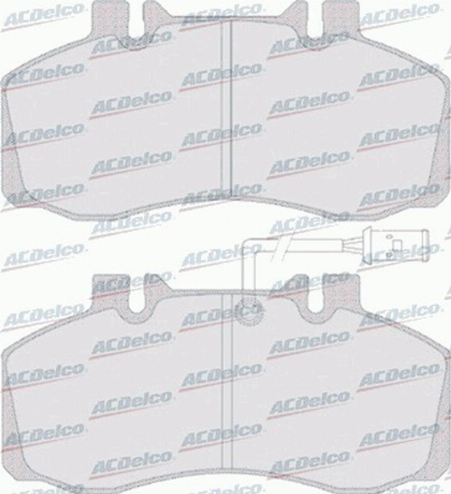 ACDelco AC058760D - Kit de plaquettes de frein, frein à disque cwaw.fr