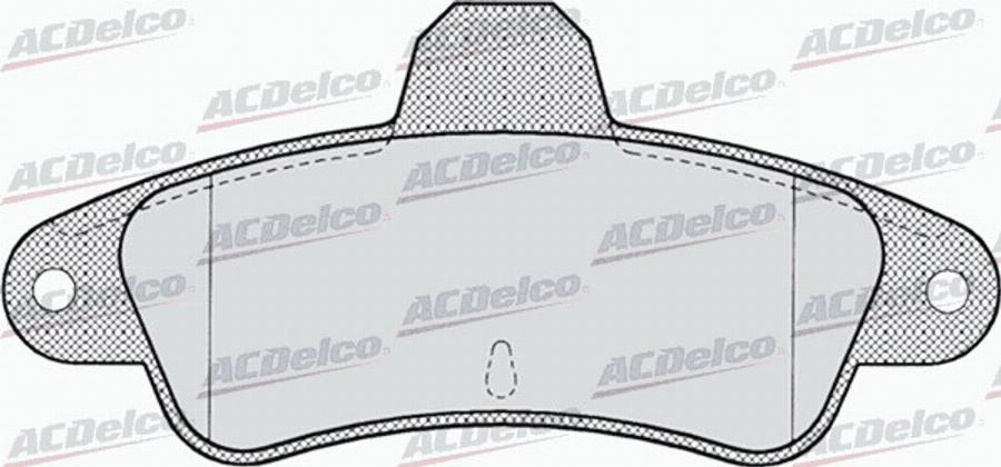 ACDelco AC058714D - Kit de plaquettes de frein, frein à disque cwaw.fr