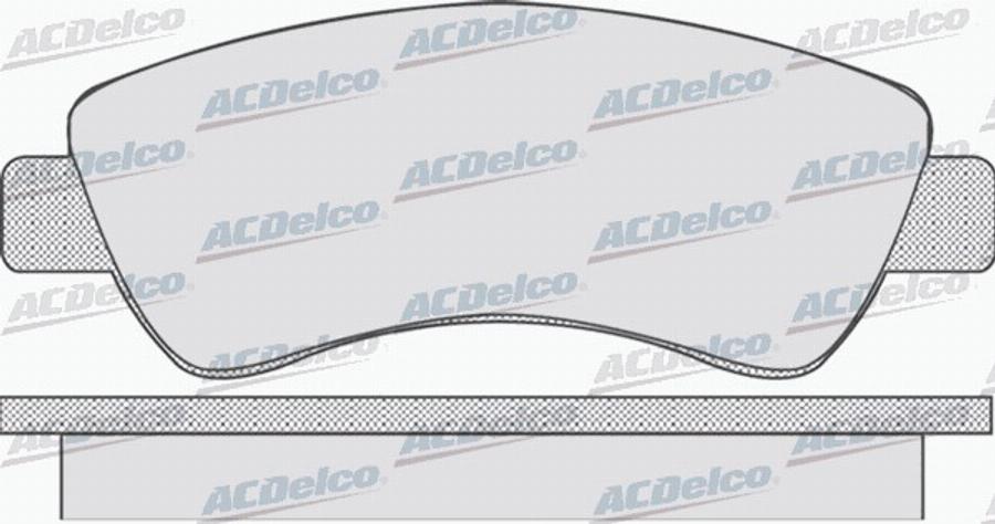 ACDelco AC058789D - Kit de plaquettes de frein, frein à disque cwaw.fr