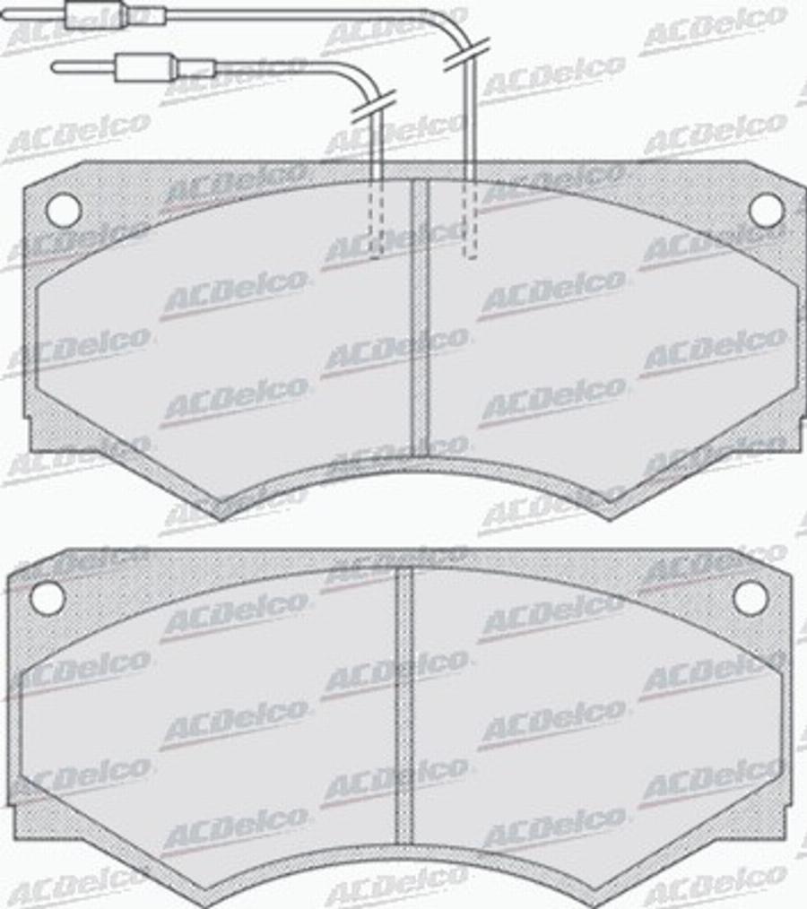 ACDelco AC058733D - Kit de plaquettes de frein, frein à disque cwaw.fr