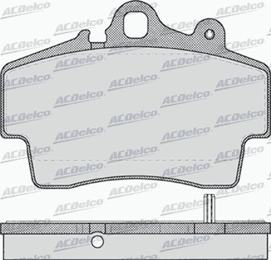 ACDelco AC058722D - Kit de plaquettes de frein, frein à disque cwaw.fr