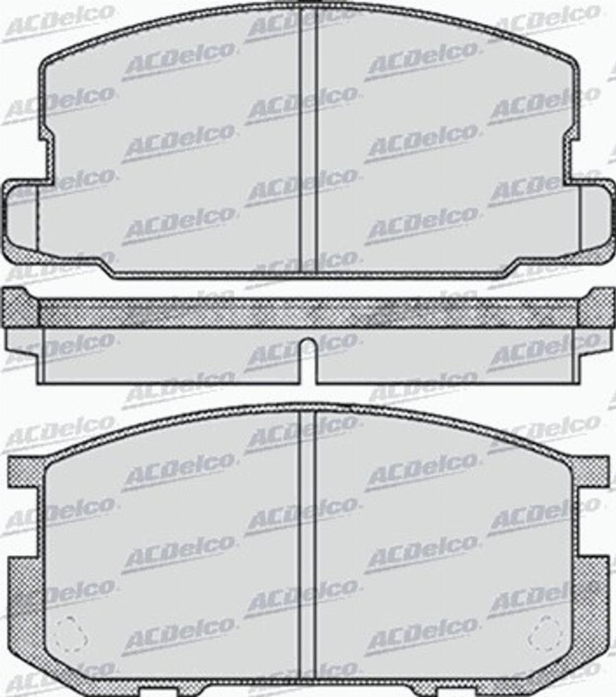 ACDelco AC05D416D - Kit de plaquettes de frein, frein à disque cwaw.fr