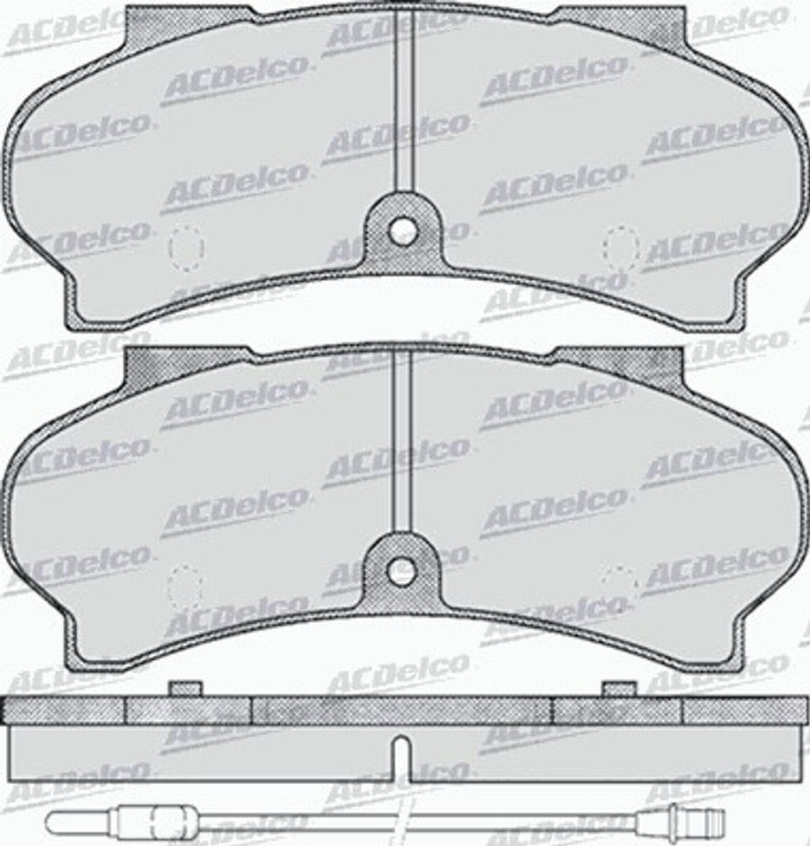 ACDelco AC05D411D - Kit de plaquettes de frein, frein à disque cwaw.fr