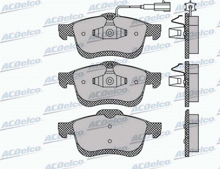 ACDelco AC894881D - Kit de plaquettes de frein, frein à disque cwaw.fr