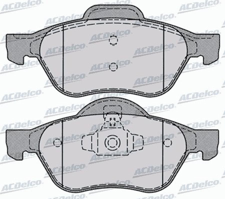 ACDelco AC896981D - Kit de plaquettes de frein, frein à disque cwaw.fr