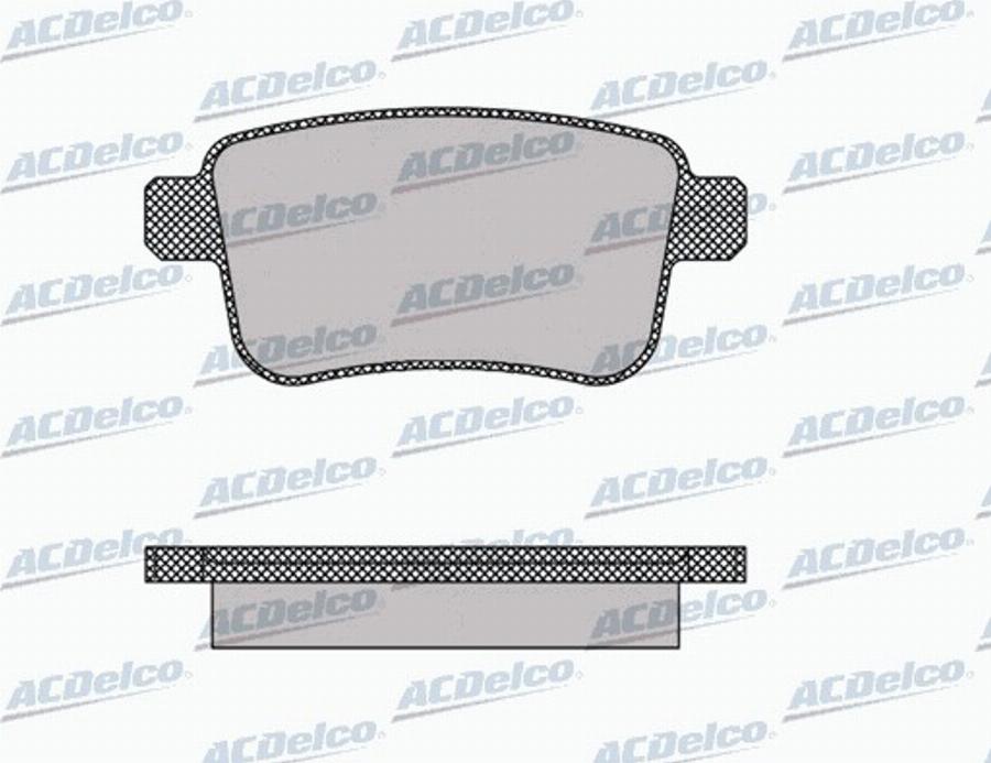 ACDelco AC892081D - Kit de plaquettes de frein, frein à disque cwaw.fr