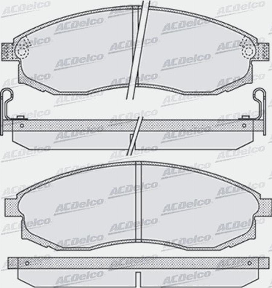 ACDelco AC849481D - Kit de plaquettes de frein, frein à disque cwaw.fr